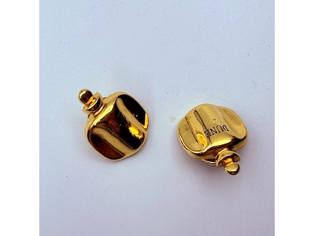 Christian dior 'dune parfum' goldplated pin broche set - afbeelding 5 van  7
