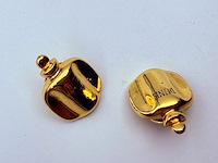 Christian dior 'dune parfum' goldplated pin broche set - afbeelding 5 van  7