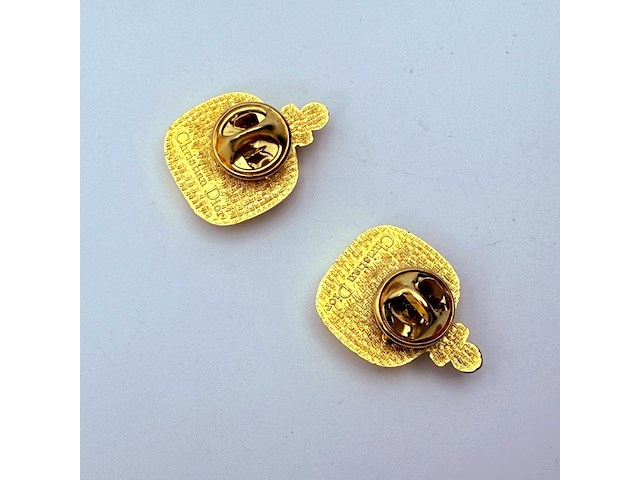 Christian dior 'dune parfum' goldplated pin broche set - afbeelding 7 van  7