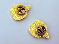 Christian dior 'dune parfum' goldplated pin broche set - afbeelding 7 van  7