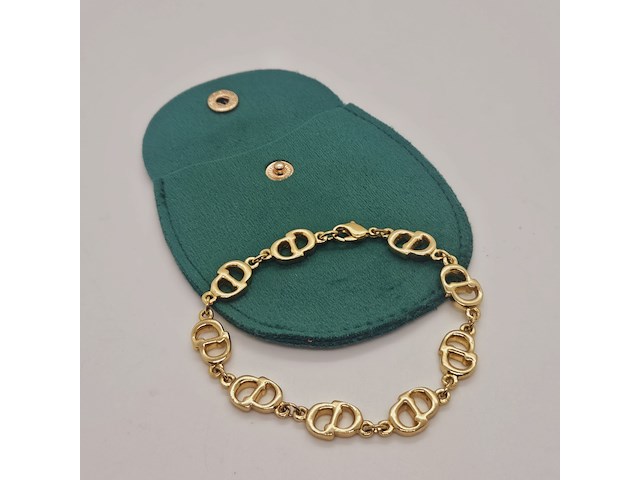 Christian dior goldplated armband - afbeelding 1 van  4