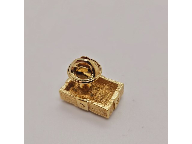 Christian dior goldplated broche - afbeelding 6 van  8