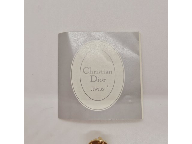Christian dior goldplated broche - afbeelding 8 van  8