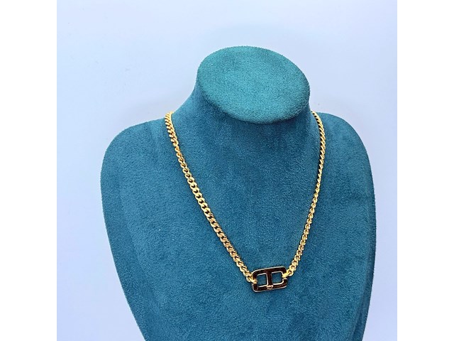Christian dior goldplated 'cd' collier - afbeelding 1 van  7