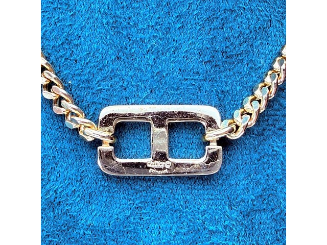 Christian dior goldplated 'cd' collier - afbeelding 5 van  7