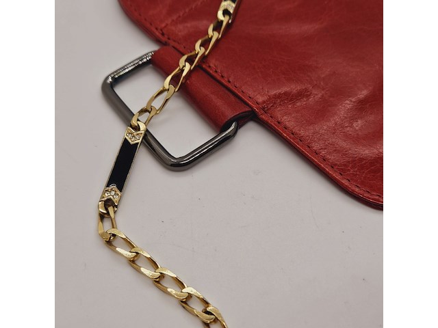 Christian dior goldplated collier met emaille en kristallen - afbeelding 2 van  6