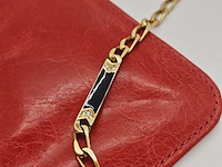 Christian dior goldplated collier met emaille en kristallen - afbeelding 3 van  6