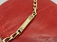 Christian dior goldplated collier met emaille en kristallen - afbeelding 4 van  6