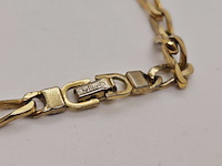 Christian dior goldplated collier met emaille en kristallen - afbeelding 6 van  6