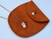 Christian dior goldplated collier met pendant en strass - afbeelding 4 van  8