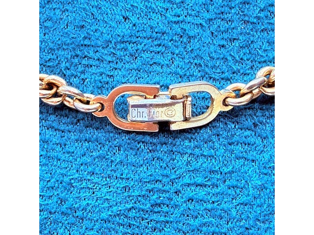 Christian dior goldplated collier - afbeelding 6 van  7