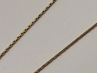 Christian dior goldplated heart pendant collier met zirkonia diamant - afbeelding 4 van  5