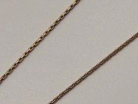 Christian dior goldplated heart pendant collier met zirkonia diamant - afbeelding 5 van  5