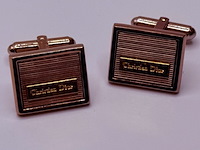 Christian dior goldplated manchetknopen - two tone - afbeelding 6 van  7