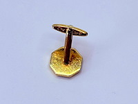 Christian dior goldplated manchetknopen + tie-pin/stropdashouder - afbeelding 6 van  9