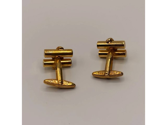 Christian dior goldplated manchetknopen - afbeelding 3 van  4