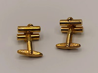Christian dior goldplated manchetknopen - afbeelding 3 van  4