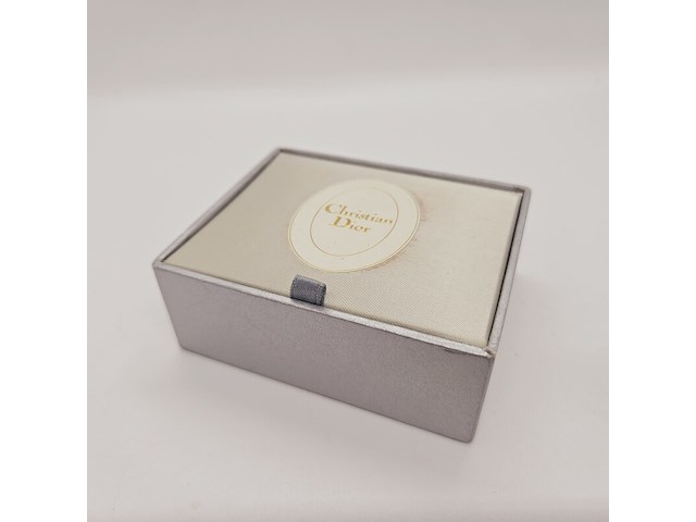 Christian dior goldplated oorbellen met steentjes - afbeelding 6 van  6