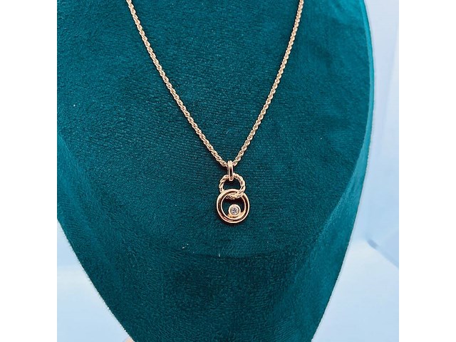 Christian dior goldplated pendant collier - afbeelding 1 van  5