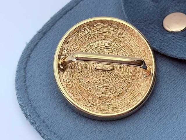 Christian dior goldplated pendant met parel - afbeelding 5 van  5