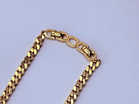 Christian dior goldplated schakelcollier met strass - afbeelding 8 van  8