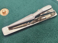 Christian dior goldplated tie clip - two tone - afbeelding 6 van  6