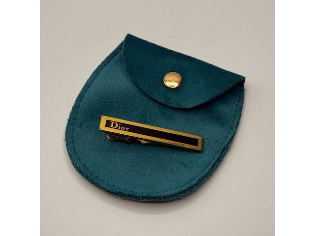 Christian dior goldplated tie-pin/stropdashouder - afbeelding 1 van  2