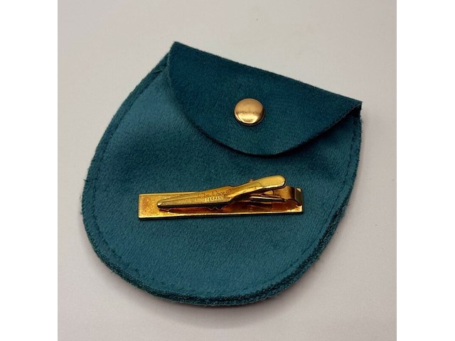 Christian dior goldplated tie-pin/stropdashouder - afbeelding 2 van  2