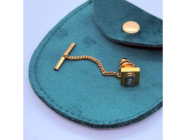 Christian dior goldplated tie-pin/stropdashouder - afbeelding 1 van  5