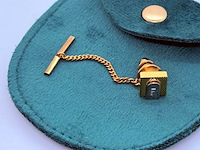 Christian dior goldplated tie-pin/stropdashouder - afbeelding 1 van  5