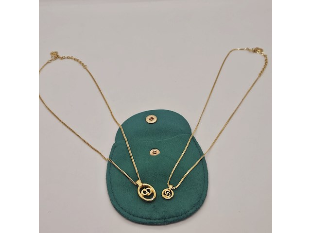 Christian dior his & hers goldplated collier set - afbeelding 2 van  8