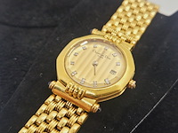 Christian dior horloge met goudkeurmerk en diamantjes - afbeelding 3 van  7