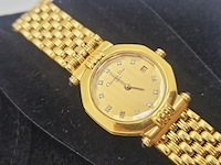 Christian dior horloge met goudkeurmerk en diamantjes - afbeelding 4 van  7