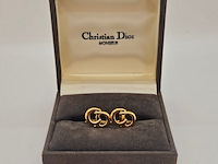 Christian dior monsieur goldplated manchetknopen - afbeelding 2 van  7