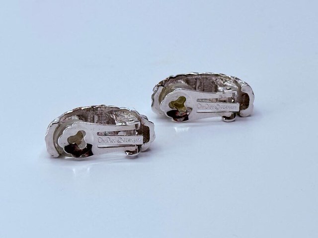Christian dior oorbellen met steentjes - afbeelding 6 van  6