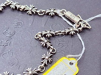 Chrome hearts ''tiny e'' sterling silver cross bracelet - afbeelding 5 van  10