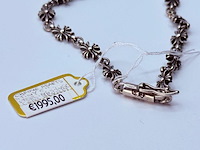Chrome hearts ''tiny e'' sterling silver cross bracelet - afbeelding 6 van  10