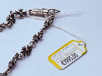 Chrome hearts ''tiny e'' sterling silver cross bracelet - afbeelding 7 van  10