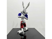 Chroom & hars sculpture ‘le mans’ - afbeelding 2 van  4