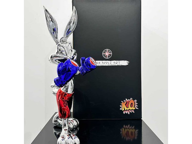 Chroom & hars sculpture ‘le mans’ - afbeelding 4 van  4