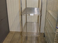 Chroom rolrek 4 leggers afm. 90x45x177