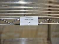 Chroom rolrek 4 leggers afm. 90x45x177 - afbeelding 5 van  5