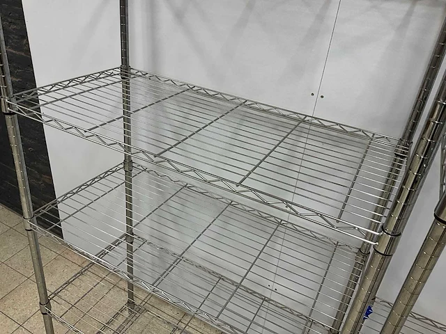 Chroomstalen stellingen (2x) - afbeelding 5 van  5