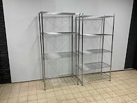 Chroomstalen stellingen (2x) - afbeelding 4 van  5