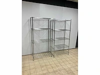 Chroomstalen stellingen (2x) - afbeelding 5 van  5