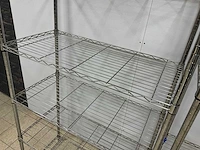 Chroomstalen stellingen (2x) - afbeelding 5 van  5