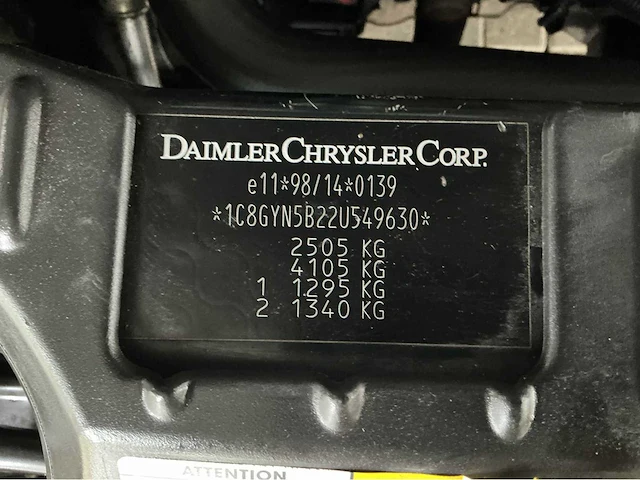 Chrysler grand voyager rouwauto 13-jk-nn 2005 marge auto - afbeelding 38 van  43