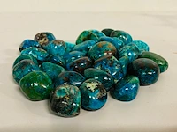 Chrysocolla trommelstenen