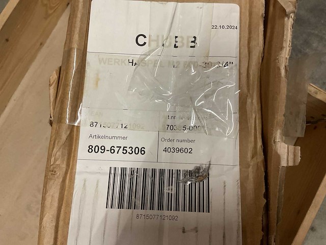 Chubb m2 600-30-3/4” werkhaspel - afbeelding 2 van  3