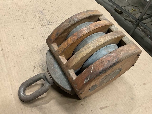 Chugoku kogyo co ltd vintage marine katrolblok - afbeelding 5 van  6